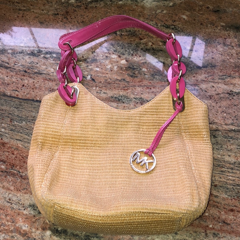 Michael kors straw purse